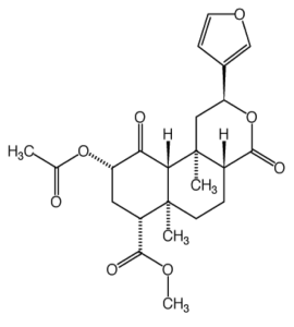 Figura 7 - Struttura chimica della salvinorina A